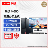 联想启天M650 商用台式机 13代新品英特尔酷睿 i5-13500/16G/1T+512G/21.5英寸/定制 商务办公企业解决方案网课学习家用娱乐游戏台式机电脑主机联想苏宁自营