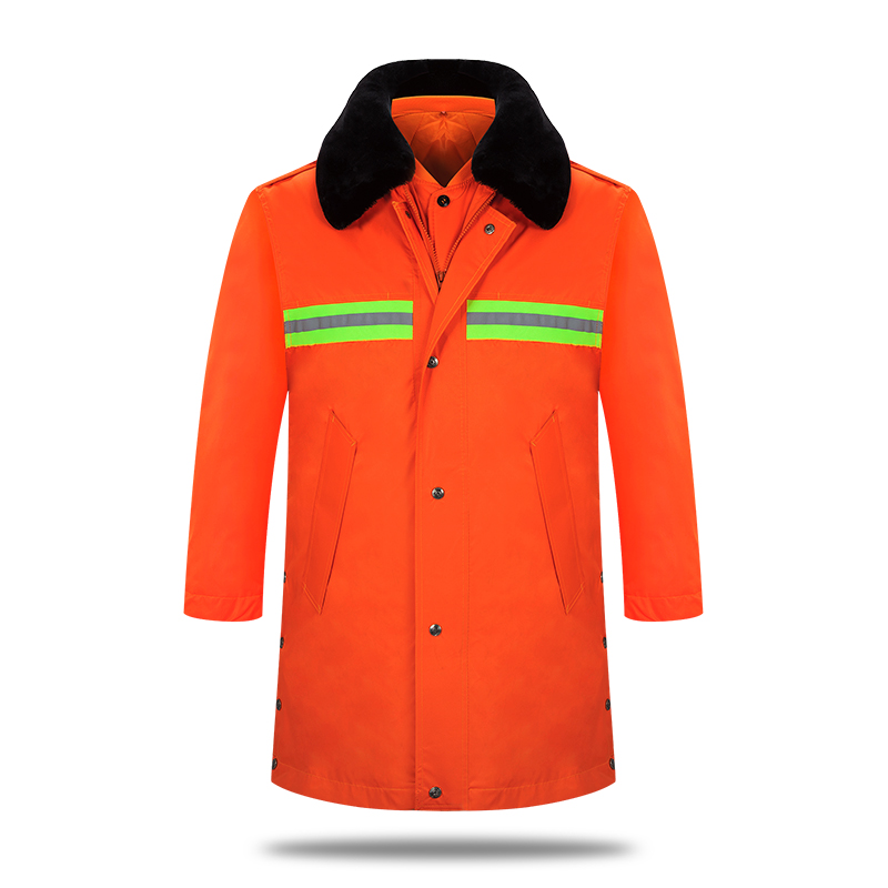 TM LW8817 冬季环卫棉服带放光条 160-190件