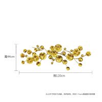 轻奢新中式铁艺装饰壁挂壁饰金属创意沙发背景墙墙面装饰挂件墙饰 三维工匠 支持定制颜色尺寸