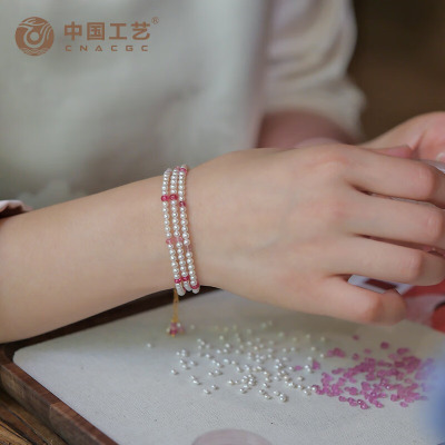 七夕[长乐未央]原创风从东方来彩宝项链天然宝石串珠项链