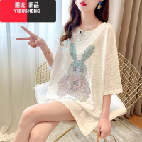 YIBUSHENGins火短袖t恤女潮季显瘦小个子短款裙子上衣原宿风气质连衣裙