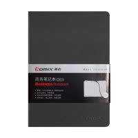 齐心 C5810 皮面笔记本 25K 114张 黑 一本