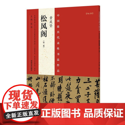 正版 中国具有代表性书法作品放大本系列 黄庭坚《松风阁》 张海 河南美术出版社