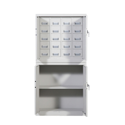 锦北 护照柜会计印章保密柜带抽屉电子锁财务公章储物柜 20抽+底柜