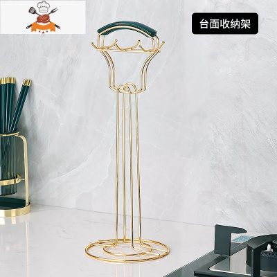 轻奢不锈钢厨房用品锅铲厨具套装炒菜铲子汤勺漏勺铲子全套家用 敬平 台面收纳架