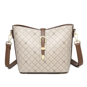 包包女新款水桶包时尚印花复古单肩腋下包潮流气质女士斜挎包