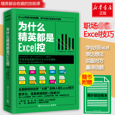 正版新书]为什么精英都是Excel控[日本]熊野整 著 刘格安 译97