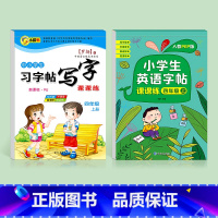 四年级上册语文+四年级上册英语 [正版]四年级五年级六年级上册下册练字帖同步练字本人教版小学生正楷初学者写字贴钢笔字语文