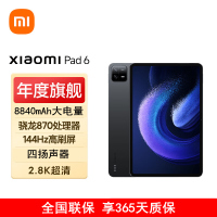 小米平板6 8GB+128GB 黑色 11英寸 骁龙870 144Hz高刷护眼 2.8K超清 移动办公娱乐平板电脑