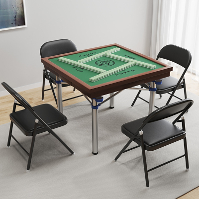  家用折叠麻将桌手搓桌子简易宿舍方桌闪电客手动打牌台闪电客小型便携式棋牌桌