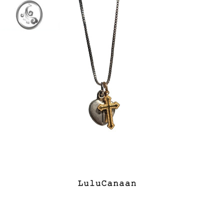 JiMiLuluCanaan桃心罗马开合吊坠延长项链原创设计气质叠戴小众