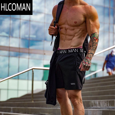 HLCOMAN运动裤男速干短裤夏季轻薄弹力跑步四分裤透气篮球训练健身裤子潮