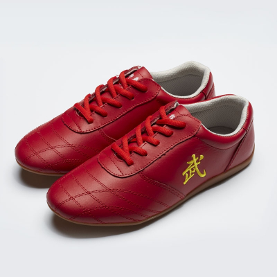 太极鞋女牛筋底牛皮武术鞋古达练功鞋男春秋晨练太极拳功夫鞋武印象