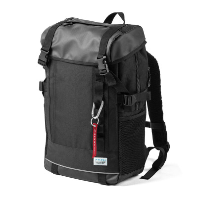 日本山业（SANWA）双肩包翻盖15.6英寸大电脑包旅行背包23L大容量电脑包学生双肩包200-BAGLD1BK