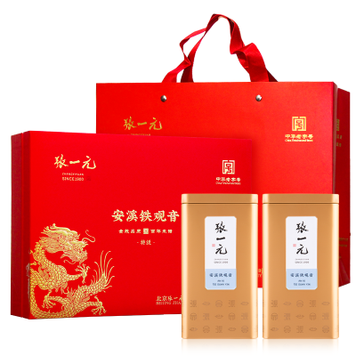 张一元 特级清香型安溪铁观音礼盒336g/盒 福建茗茶 乌龙茶茶叶