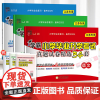 备考2025经纶学霸小学毕业升学考试真题试卷精编精选34套总复习六年级适用语文数学英语江苏教版译林版各地期末小升初提优大