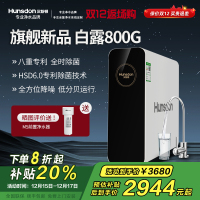 汉斯顿/Hunsdon净水器家用直饮自来水过滤厨房净化反渗透ro净水机800G大通量白露2L/min直饮出水
