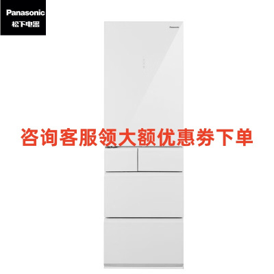 松下NR-E412BG-W 387L右开门 N+1自由组合零嵌 全自动制冰 纳诺怡X除菌净味 多门多温区冰箱