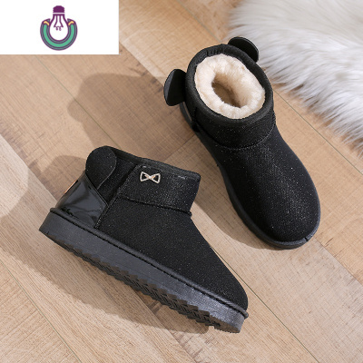 FISHBASKET雪地靴女一体2020冬季新款厚底休闲时尚靴防滑棉鞋孕妇雪地靴靴子