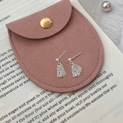 S925纯银麦穗流苏耳钉女生时尚日常耳环温柔独特简单耳饰小巧送女朋友老婆情人节七夕生日礼物