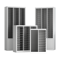 易企采 60抽铁皮文件柜办公室塑料抽屉式多层a4资料收纳柜合同凭证档案票据柜