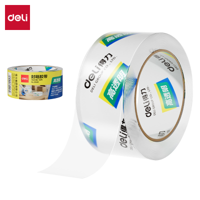 得力30248超市封箱胶带48mm*100y*50um 高透 单位/卷