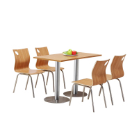 合祥源 餐桌椅组合配四椅 1200*800*750mm QX-CZ08 单位:套