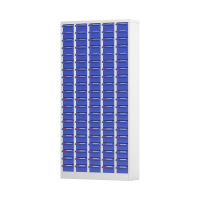 臻远 ZYLJG-W12 零件柜 100抽蓝色无门大号 895*300*1653