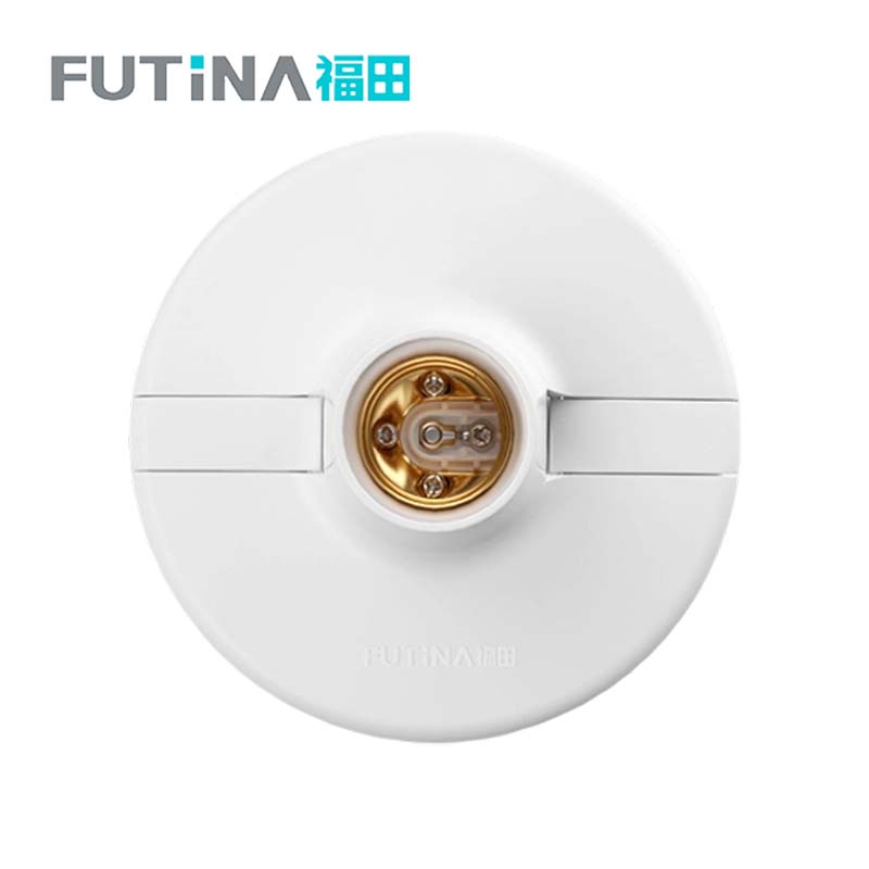 福田 通用灯头灯座开关 E27螺口底座直径120mm 个