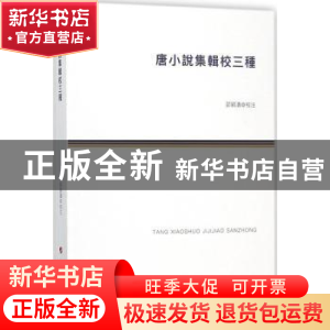 正版 唐小说集辑校三种 邵颖涛校注 人民出版社 9787010188898 书
