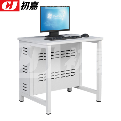 初嘉(CJ)钢架电脑桌培训桌机房电脑桌学习桌课桌 单人位G款