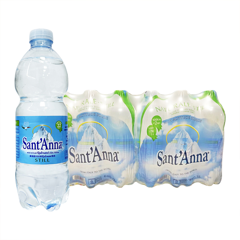 Sant'Anna圣安娜天然饮用水500ml*24瓶箱装