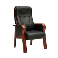 慧采云 办公家具实木电脑椅会议椅办公椅家用皮质人体工学椅头层牛皮老板椅