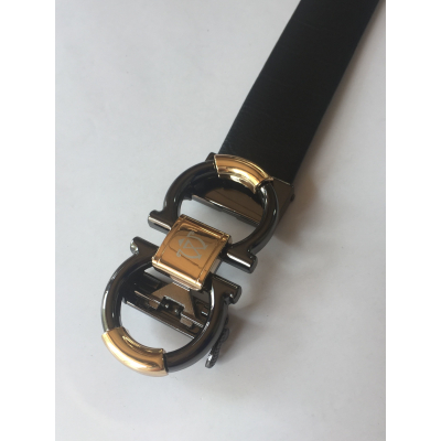 万浬马-W11601010男式高端休闲新款牛皮自动扣皮带腰带长度：120cm