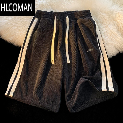 HLCOMAN@ 美式复古休闲短裤男夏季潮牌篮球宽松跑步运动五分裤