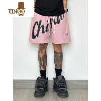 YANXU美式速干运动短裤男夏季大码宽松跑步潮牌中裤胖子休闲五分篮球裤