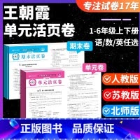 [人教语文+苏教数学+人教英语](3本) 六年级上 [正版]2024试卷单元活页卷苏教版一年级试卷测试卷全套二四五六三年