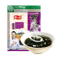 阿一波紫菜汤料包干货速食汤冲泡即食袋装60克*2袋 排骨味