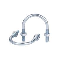 中锦科技 镀锌U型螺栓卡扣 U型管卡 M10×DN200(8寸)4.8级 套