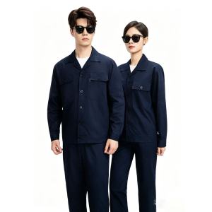 路安保夏季工作服QM20135X纯棉薄款透气多兜工装套