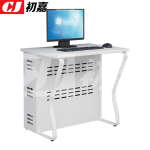 初嘉(CJ)钢架电脑桌培训桌机房电脑桌学习桌课桌 单人位C款