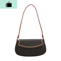 中古马鞍包女2020新款法式复古单肩腋下包斜挎手提包包NEW LAKE 棕色(预售)先拍先发女士单肩包