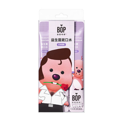 BOP波普专研 益生菌漱口水(多肉葡萄)12条/盒