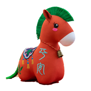 锦瑞星马年挂饰摆件 挂绳22cm 个