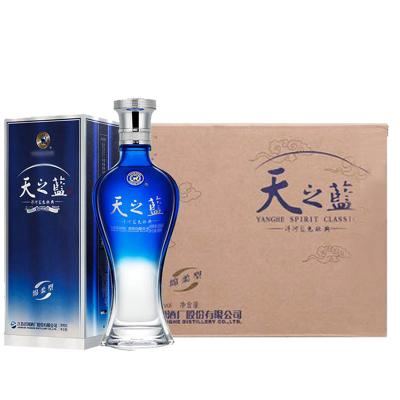 洋河(YangHe)天之蓝52度480ml×6瓶整箱装蓝色经典洋河官方旗舰店浓香型白酒