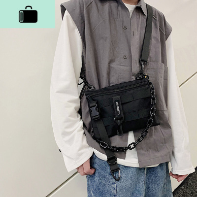 机能包男斜挎包潮牌个性男生小背包ins潮包包单肩包日系工装包NEWLAKE男士单肩包