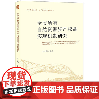全民所有自然资源资产权益实现机制研究 王文革 主编 法律出版社