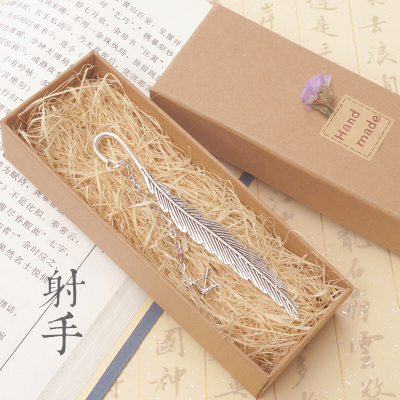 十二星座金属书签复古古典古风创意实用小清新羽毛中国风学生奖品生日送同学朋友女生儿童男女老师礼品