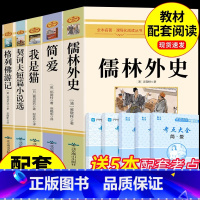 [配套人教版]九下必读正版5册 [正版]简爱和儒林外史九年级必读名著吴敬梓原著完整版初三上册下册的课外书初中课外阅读书籍