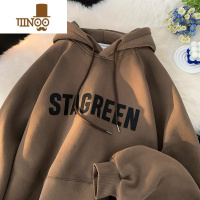 YANXU美式卫衣男复古潮牌青少年连帽外套痞帅炸街宽松套头衣服